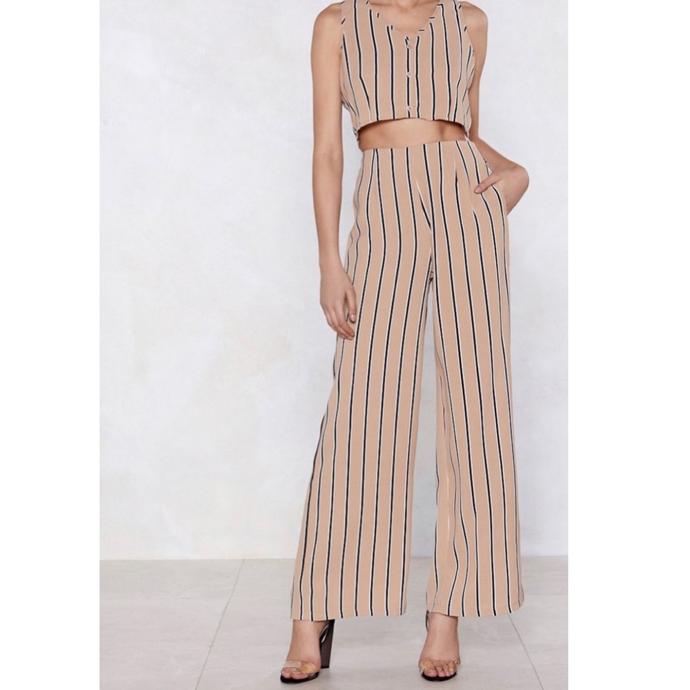Down the Line Striped Top & Pants